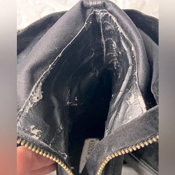 STEVEN MADDEN • BREWSTER FAUX SUEDE OVER THE KNEE PUMPS • GUC - Picture 4 of 4